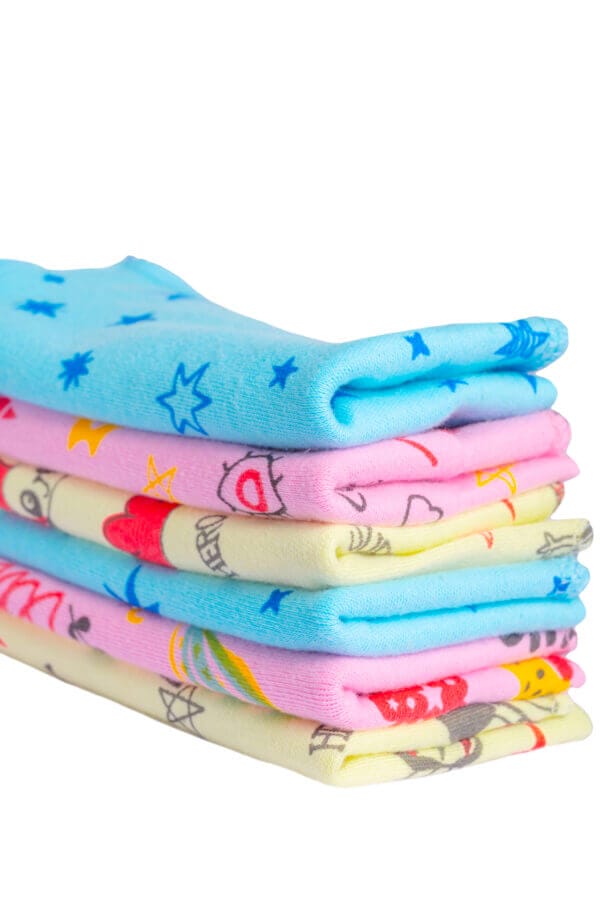 Baby Washcloths for Newborn face hand towels Combo Pack - Multicolor - Image 5