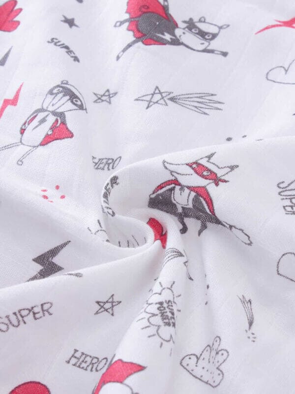 Muslin Swaddle Blankets 100% Organic for newborn Baby Multipurpose Infant Swaddle 112x112cm - Image 5