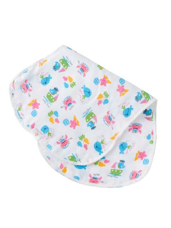 Organic Burp Cloths for Baby Boys and Girl Triple Layer Multipurpose Muslin Burp Gift set - Car,Space & Marine Theme Set of 3 - Image 3