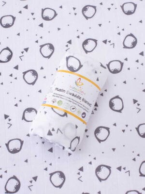 Muslin Swaddle Blankets 100% Organic for newborn Baby Multipurpose Infant Swaddle 112x112cm