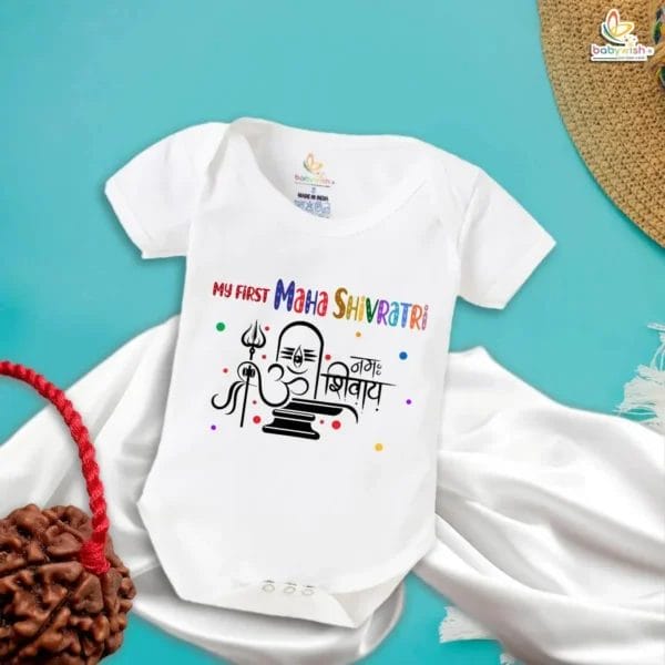 Spiritual baby bodysuit for Mahashivratri celebration