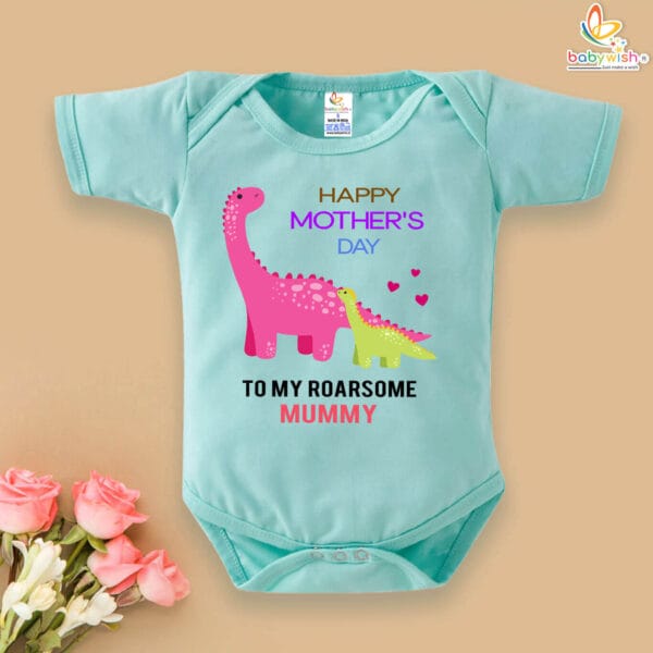 Happy Mother's Day with Babywish Romper/Onesies Roarsome mummy - Image 2