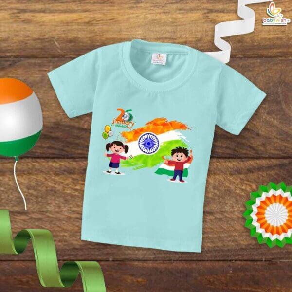 Babywish Republic Day T-shirt My First Republic Day T-shirt 26th January Republic Day Boy & Girl Print - Image 2