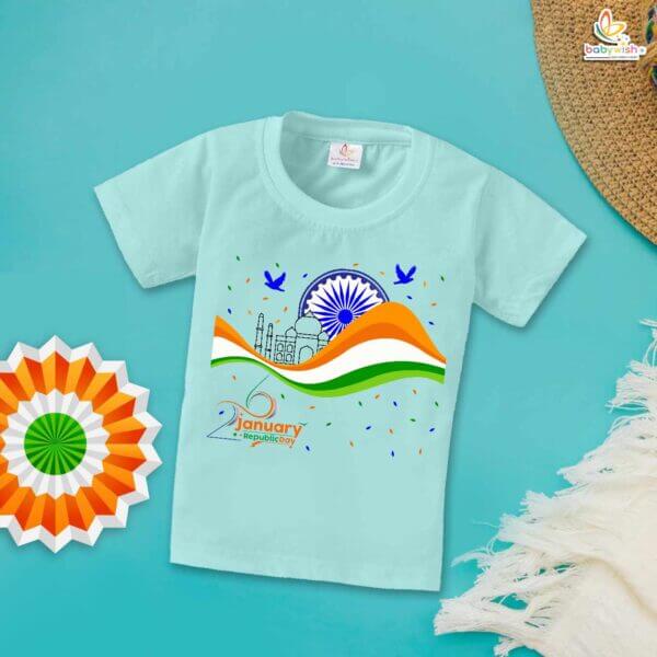 Babywish Republic Day T-shirt My First Republic Day T-shirt 26th January Republic Day 3 Color - Image 2