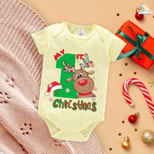Babywish Christmas Romper Clothes My First Merry Christmas Bodysuits Merry Christmas Celebrations Theme - Image 2