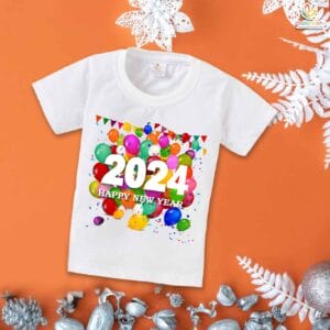 Babywish New Year T-shirt My First New Year T-shirt Decorated Happy New Year