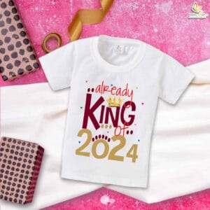Babywish New Year T-shirt My First New Year T-shirt Already King of 2024