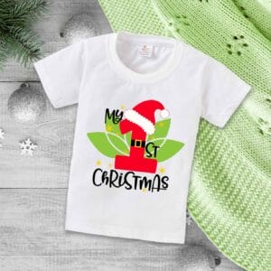 Babywish Christmas T-shirt My First Christmas T-shirt Berry Theme Christmas Print