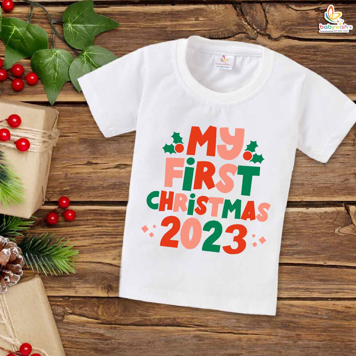 Babywish Christmas T-shirt My First Christmas T-shirt My First Christmas in 2024