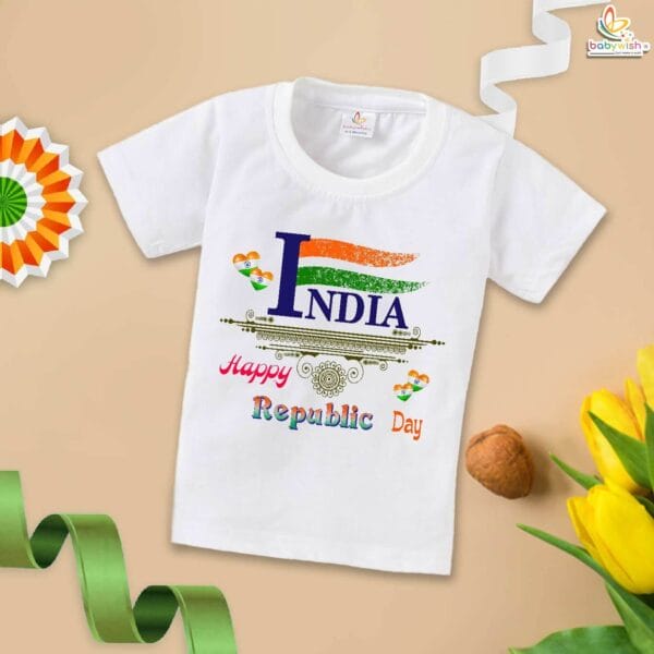 Babywish Republic Day T-shirt My First Republic Day T-shirt Happy Republic Day INDIA