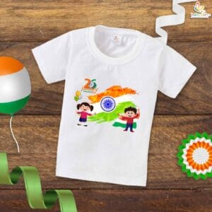 Babywish Republic Day T-shirt My First Republic Day T-shirt 26th January Republic Day Boy & Girl Print