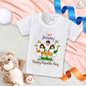 Babywish Republic Day T-shirt My First Republic Day T-shirt 26th January Happy Republic Day Group Dance