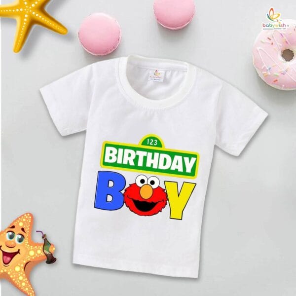 Birthday Boy T-Shirt – My First Birthday Shirt for Baby Boys | Fun 1-2-3 Numbers Theme 1st Birthday Party Outfit by Babywish
