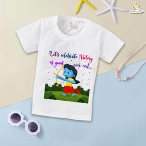 Babywish Baby Navratri T-shirt My First Dussehra Victory of God Over Evil