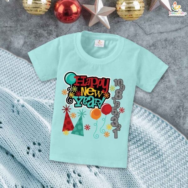 Babywish New Year T-shirt My First New Year T-shirt Happy New Year Numeric Print - Image 2