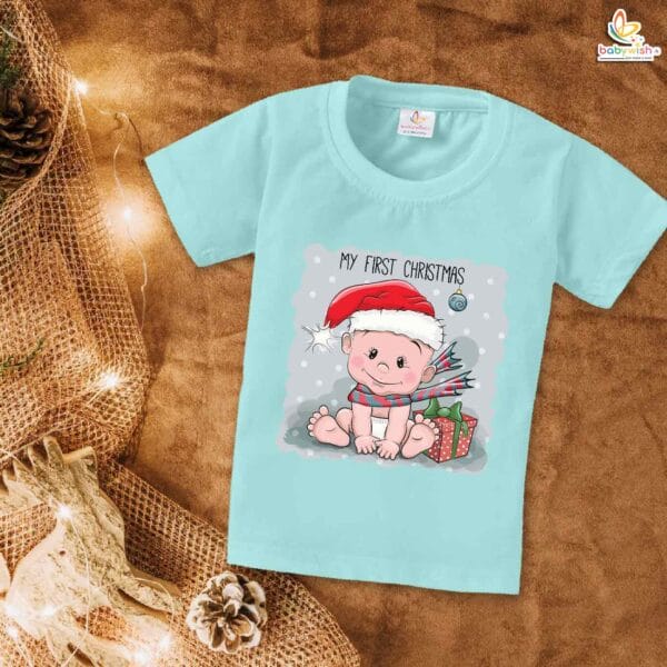 Babywish Christmas T-shirt My First Christmas T-shirt My First Christmas Baby Happiness - Image 2