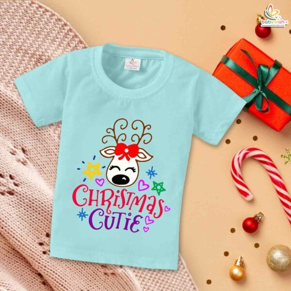 Babywish Christmas T-shirt My First Christmas T-shirt Christmas day Cutie - Image 2