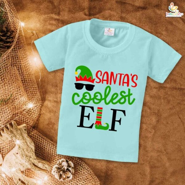 Babywish Christmas T-shirt My First Christmas T-shirt Santa's Coolest Elf Christmas - Image 2