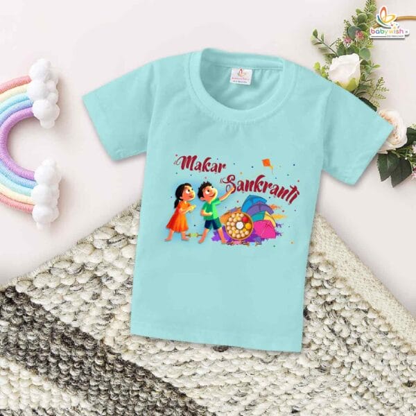 Makar Sankranti Til Gud Print My First Makar Sankranti Baby T-Shirt – Cute Newborn & Infant Festival Outfit | Makar Sankranti T-shirt for Baby Boys & Girls – Babywish - Image 2