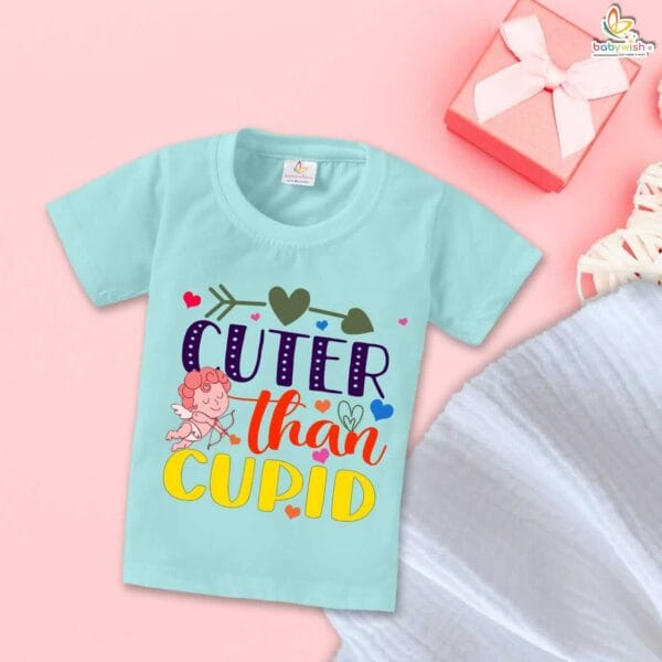 Cuter Than Cupid Baby T-Shirt – My First Valentine’s Day T-Shirt for Infant & Newborn | Cute Valentine’s Day Outfit for Baby Girls & Boys | Soft Baby Clothes – Babywish - Image 2