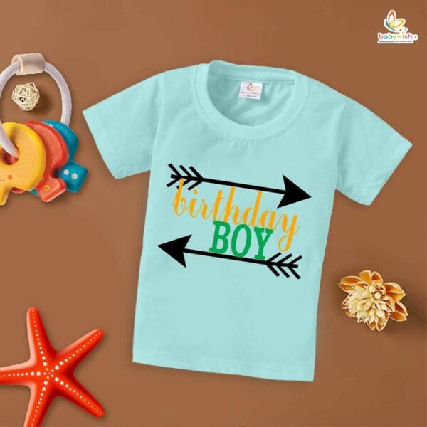 Birthday Boy T-Shirt – My First Birthday Airplane Shirt for Baby Boys | Cute 1st Birthday Outfit with Aero Theme for Party by Babywish - Image 2