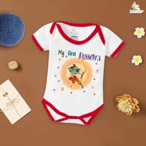 Babywish Baby Navratri Romper Bodysuit My First Dussehra My First Vijaydashmi