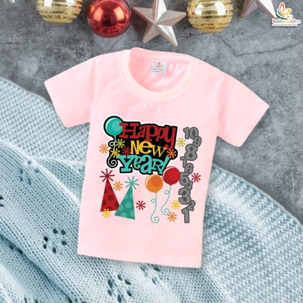 Babywish New Year T-shirt My First New Year T-shirt Happy New Year Numeric Print - Image 3