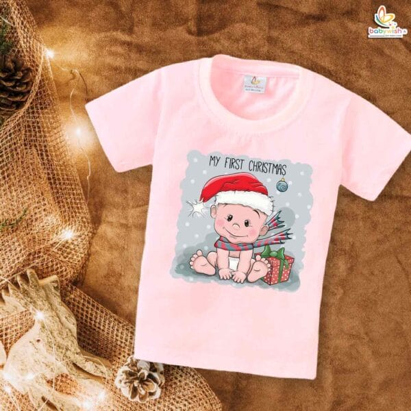 Babywish Christmas T-shirt My First Christmas T-shirt My First Christmas Baby Happiness - Image 3