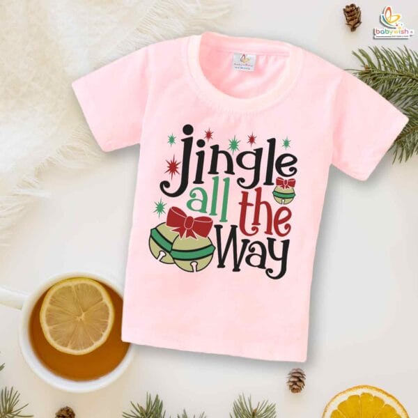 Babywish Christmas T-shirt My First Christmas T-shirt Christmas Jingle in All the Way - Image 3