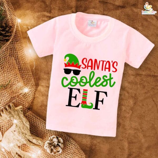 Babywish Christmas T-shirt My First Christmas T-shirt Santa's Coolest Elf Christmas - Image 3