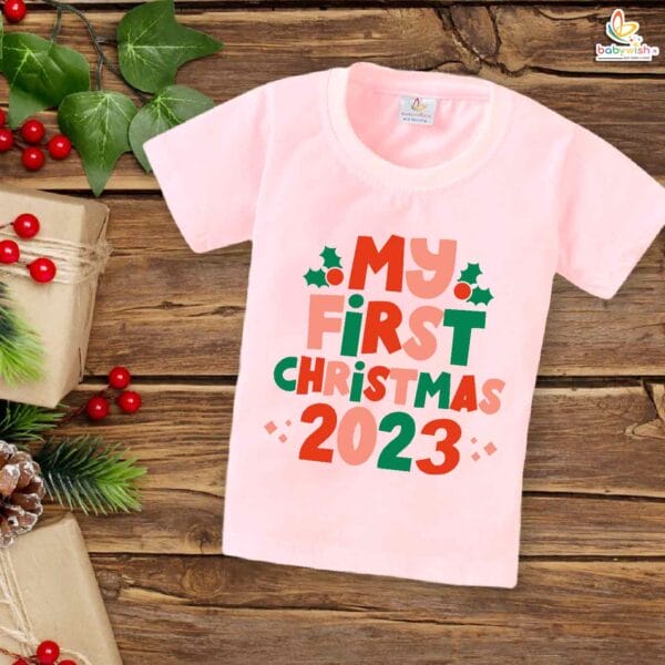 Babywish Christmas T-shirt My First Christmas T-shirt My First Christmas in 2024 - Image 3