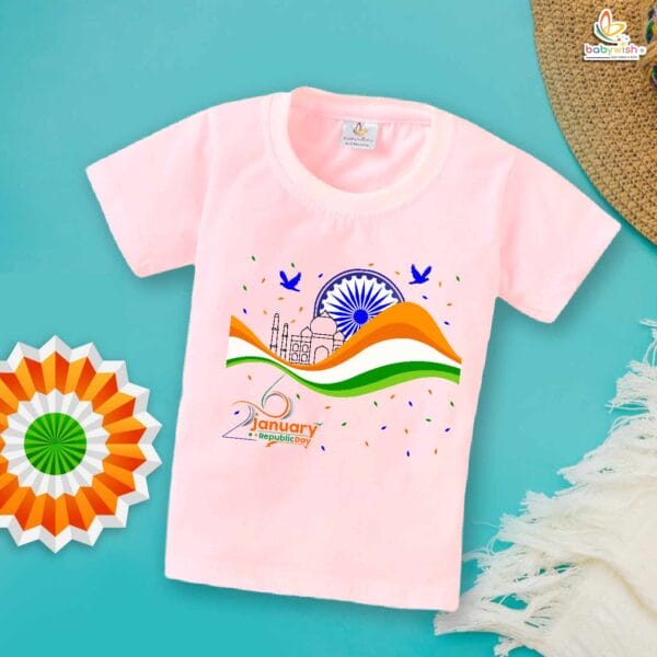 Babywish Republic Day T-shirt My First Republic Day T-shirt 26th January Republic Day 3 Color - Image 3