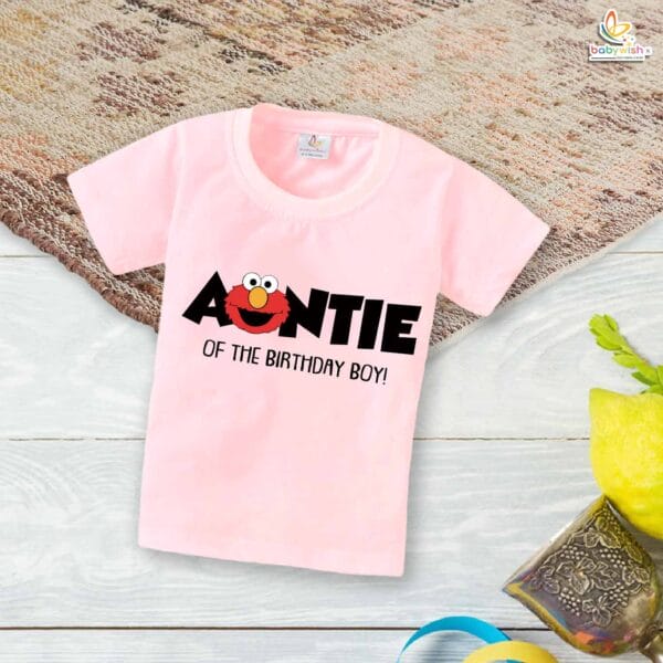 Auntie of the Birthday Boy T-Shirt – Cute Birthday Shirt for Aunt | Matching Family Birthday Party Outfit for Women by Babywish - Image 3