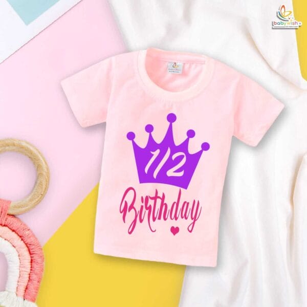 Babywish My First Half Birthday T-Shirt – 1/2 Birthday Outfit for Baby Boys & Girls – Cute Half Year Celebration Shirt - Image 3