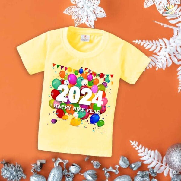 Babywish New Year T-shirt My First New Year T-shirt Decorated Happy New Year - Image 4