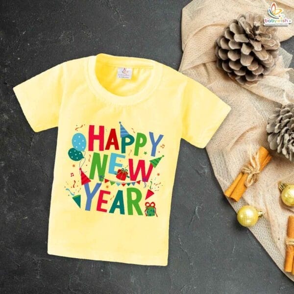 Babywish New Year T-shirt My First New Year T-shirt Happy New Year With Gifts - Image 4