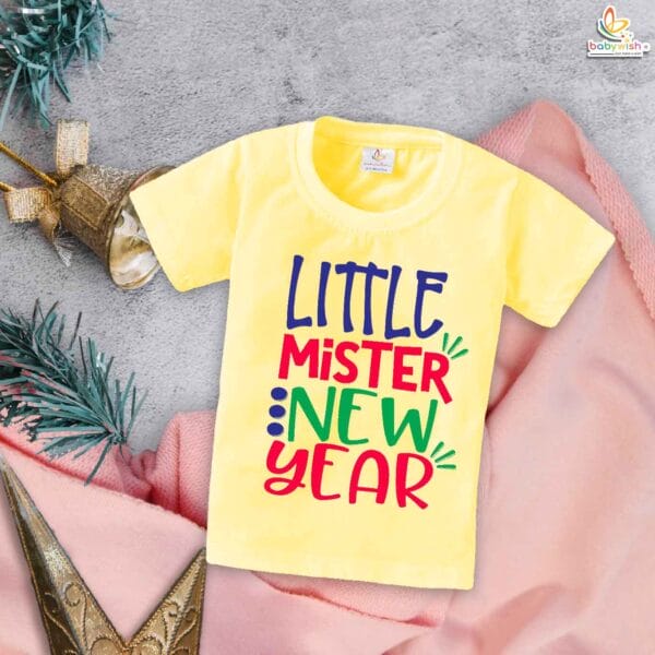 Babywish New Year T-shirt My First New Year T-shirt Little Mister New Year Celebrations - Image 4