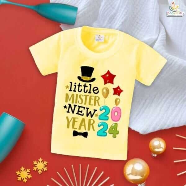 Babywish New Year T-shirt My First New Year T-shirt Little Mister New Year - Image 4