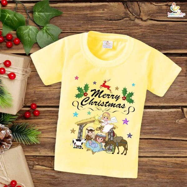 Babywish Christmas T-shirt My First Christmas T-shirt Merry Christmas Party With Animal - Image 4