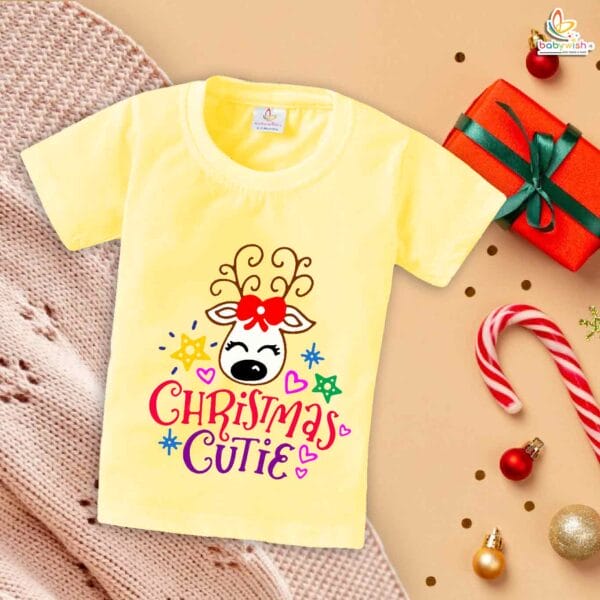 Babywish Christmas T-shirt My First Christmas T-shirt Christmas day Cutie - Image 4