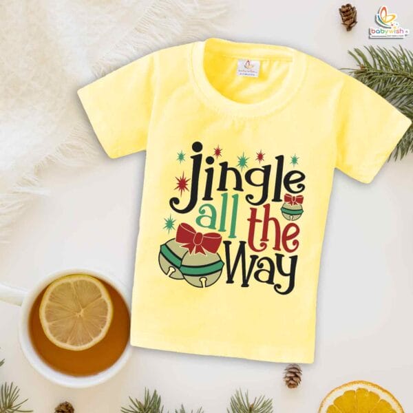 Babywish Christmas T-shirt My First Christmas T-shirt Christmas Jingle in All the Way - Image 4