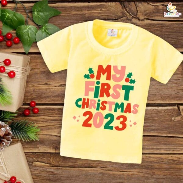 Babywish Christmas T-shirt My First Christmas T-shirt My First Christmas in 2024 - Image 4