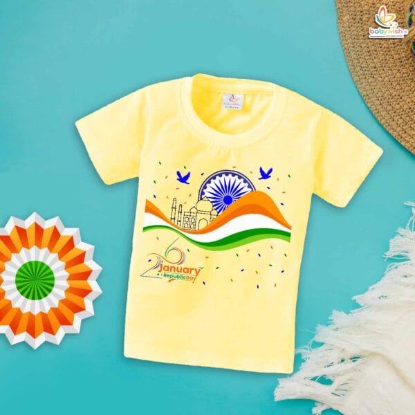 Babywish Republic Day T-shirt My First Republic Day T-shirt 26th January Republic Day 3 Color - Image 4