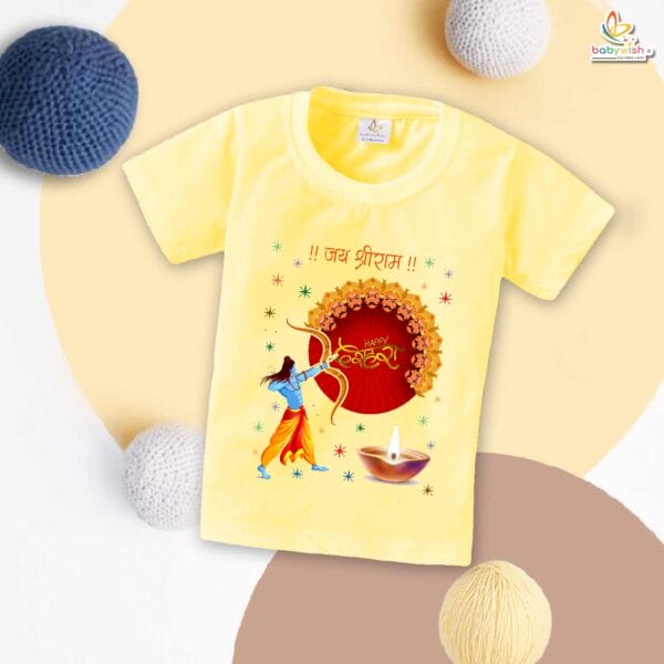 Babywish Baby Navratri T-shirt My First Dussehra Jai Shri Ram - Image 4