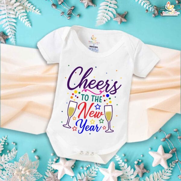 Babywish New Year Romper Clothes My First New Year Bodysuits Cheers to the New Year - Image 5