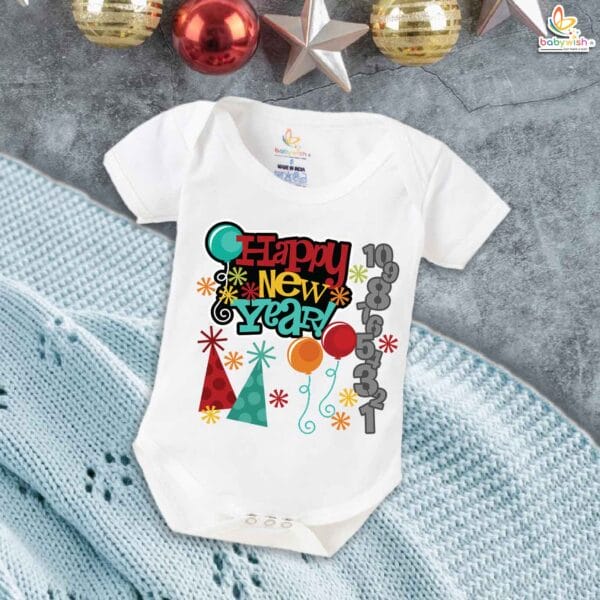 Babywish New Year Romper Clothes My First New Year Bodysuits Happy New Year Numeric Print - Image 5