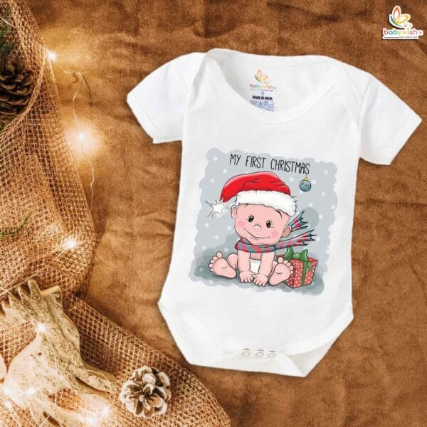 Babywish Christmas Romper Clothes My First Merry Christmas Bodysuits My First Christmas Baby Happiness - Image 5