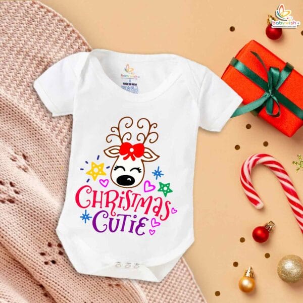 Babywish Christmas Romper Clothes My First Merry Christmas Bodysuits Christmas day Cutie - Image 5