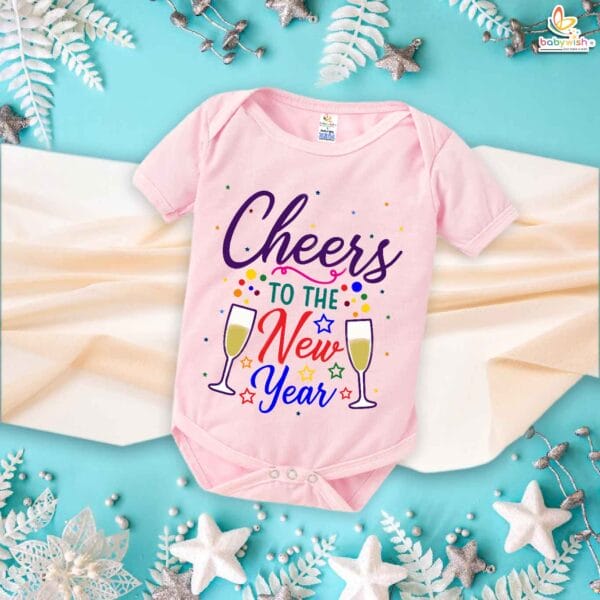 Babywish New Year Romper Clothes My First New Year Bodysuits Cheers to the New Year - Image 4