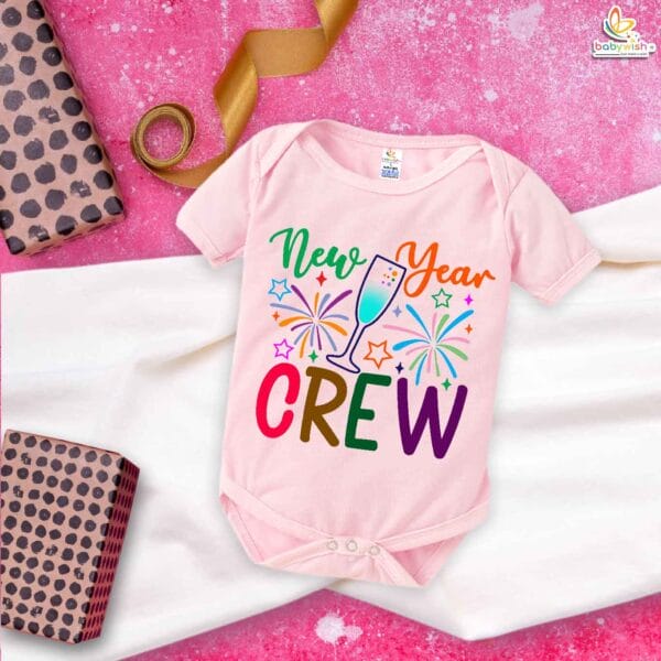 Babywish New Year Romper Clothes My First New Year Bodysuits New Year Crew - Image 4